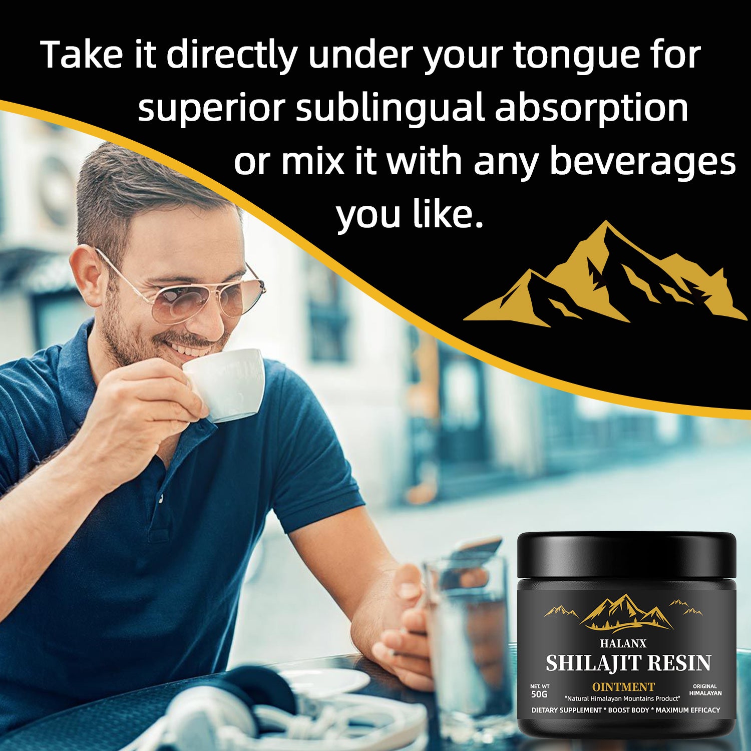 Pure Himalayan Shilajit Resin - Natural Energy Booster &amp; Anti-Aging Supplement